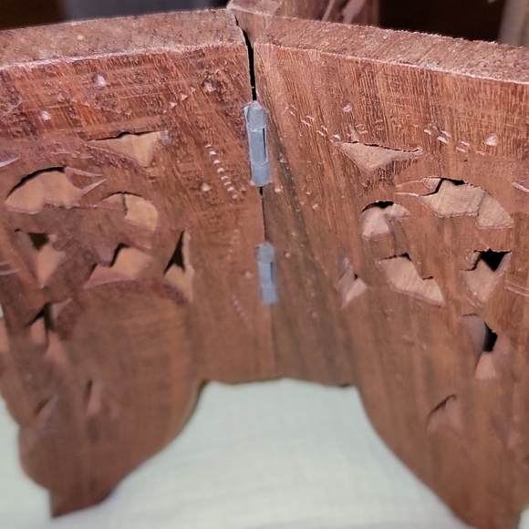 Handcrafted Trifold Wooden Stand - Picture 1 of 13